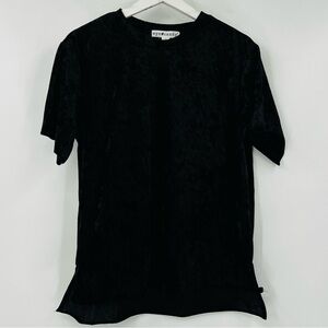 Elegant Velvet Black Top Holiday Party Christmas Whimsygoth Dark Grunge Edgy